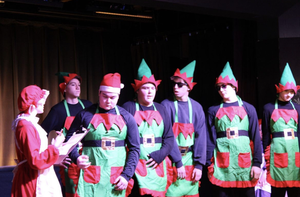The elf rap from the number “Tryouts” in North Pole Musical.